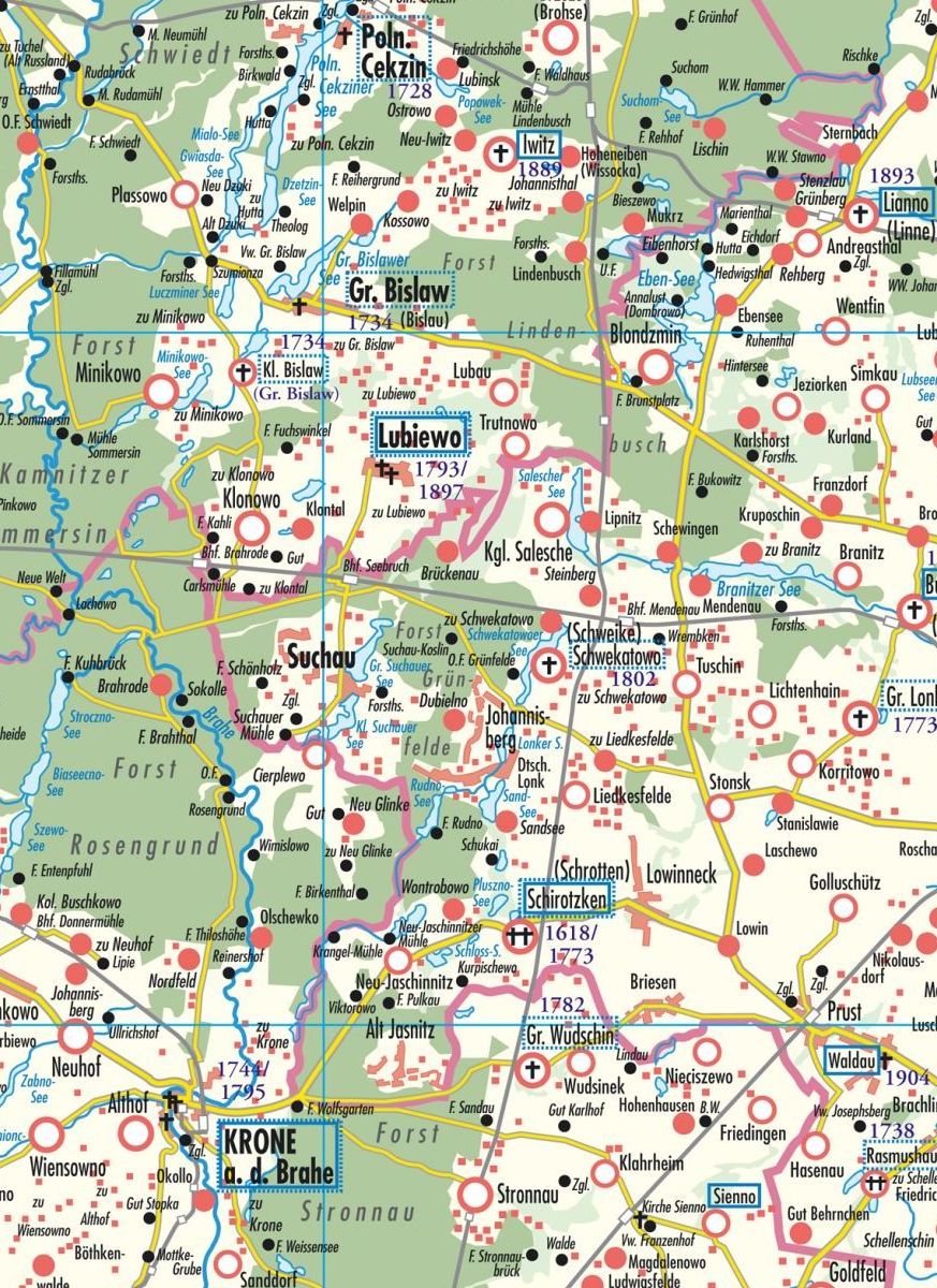 Genealogische Landkarte Fritz Schulz